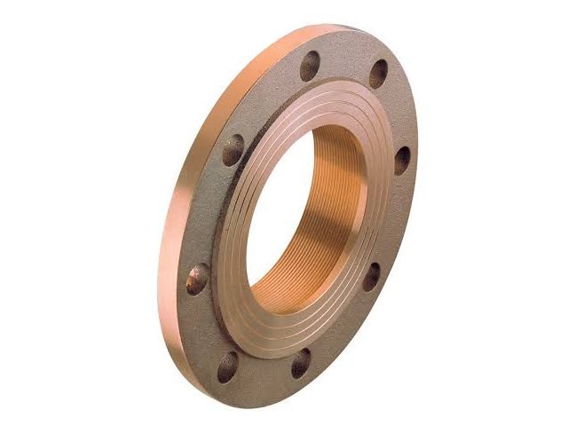 Bronze lap joint flange with large bore and drilled bolt holes for stub end: lap joint flanges manufacturer and exporter