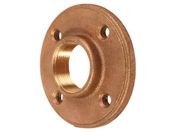 UNS C84400 bronze flange with four bolt holes: C84400 valve composition bronze flanges manufacturer and exporter India