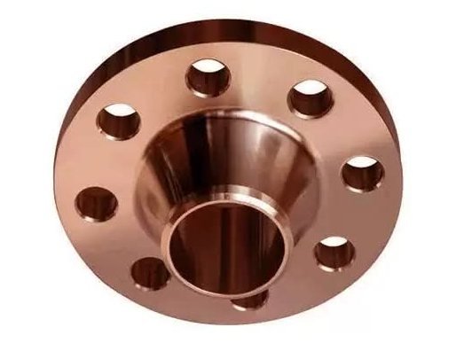 UNS C95400 aluminium bronze flange with hub and bolt holes: C95400 aluminium bronze flanges manufacturer and exporter India